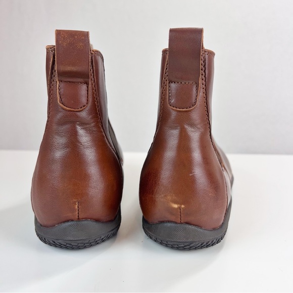 Softwalk Highland Chelsea Boots Women's Size 12W Pull-on Brown Leather Round Toe - Picture 3 of 8